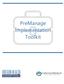 PreManage Implementation Toolkit