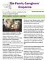 A bi-monthly newsletter published by the Caregiver Support Program. Male caregivers: reluctant to seek help. November December 2012