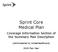 Sprint Core Medical Plan