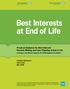 Best Interests at End of Life