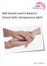 AIM Awards Level 3 Award in Clinical Skills: Venipuncture (QCF)