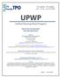 UPWP. Unified Planning Work Program. Bay County Transportation Planning Organization