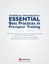 HealthStream Onboarding Series: ESSENTIAL. Best Practices in. Preceptor Training
