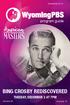 December program guide BING CROSBY REDISCOVERED TUESDAY, DECEMBER 2 AT 7PM. Volume 28 Number 12