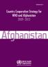 WHO-EM/ARD/043/E. Country Cooperation Strategy for WHO and Afghanistan