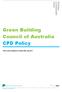 Green Building Council of Australia CPD Policy. Terms and Conditions revised 20th July 2011