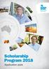 Scholarship Program Application pack
