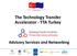 The Technology Transfer Accelerator - TTA Turkey. Advisory Services and Networking