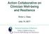 Action Collaborative on Clinician Well-being and Resilience
