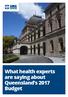 What health experts are saying about Queensland s 2017 Budget