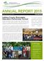ANNUAL REPORT Indiana County Stormwater Education Partnership Formed. In This Issue. To promote sustainable agriculture and commu-
