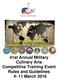 ATSM-CES SUBJECT: Administrative Instructions for the 41st Annual Military Culinary Arts