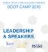 PUBLIC POLICY AND NUCLEAR THREATS BOOT CAMP 2016 LEADERSHIP & SPEAKERS NEXT GENERATION SAFEGUARDS INITIATIVE