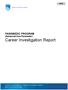 PARAMEDIC PROGRAM (Advanced Care Paramedic) Career Investigation Report