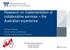 Research on implementation of collaborative services the Australian experience