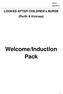 Welcome/Induction Pack