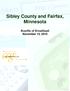Sibley County and Fairfax, Minnesota. Benefits of Broadband November 15, 2010