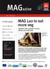 MAG. azine. MAG Lao to eat more veg. In this issue: Vegetation cutter expected to increase efficiency by at least 100%