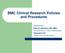 BMC Clinical Research Policies and Procedures