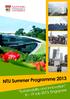 NTU Summer Programme 2013