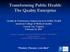 Transforming Public Health: The Quality Enterprise
