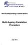 Wirral Safeguarding Children Board. Multi-Agency Escalation Procedure