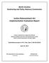 Justice Reinvestment Act Implementation Evaluation Report