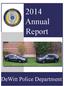2014 Annual Report. DeWitt Police Department