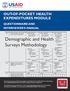 Demographic and Health Surveys Methodology