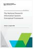 The National Research Information System: Conceptual Framework