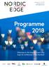 September 25 27, 2018 Stavanger, Norway nordicedgeexpo.org. Programme Welcome to the largest Smart City Expo & Conference in the Nordics!