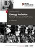 Energy Isolation. Standards, Techniques and Best Practices Jul 2018, Dubai