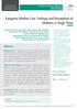 Kangaroo Mother Care: Feelings and Perceptions of Mothers in Stage Three