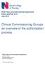 Clinical Commissioning Groups: an overview of the authorisation process