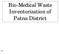 Bio-Medical Waste Inventorization of Patna District
