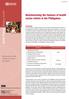 Policy brief. Benchmarking the fairness of health sector reform in the Philippines. Policy brief