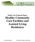 Model Core Program Paper: Healthy Community Care Facilities and Assisted Living Residences