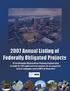 2007 Annual List of Obligated Projects