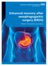 Enhanced recovery after oesophagogastric surgery (EROS) Patient information and advice
