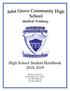 High School Student Handbook West 28 th Street Riviera Beach, FL (O) (F)