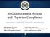 OIG Enforcement Actions and Physician Compliance