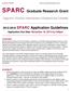 SPARC Graduate Research Grant