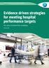 Evidence driven strategies for meeting hospital performance targets