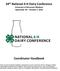 64 th National 4-H Dairy Conference University of Wisconsin-Madison September 30 October 3, 2018