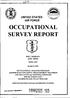 OCCUPATIONAL SURVEY REPORT