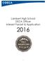 Lambert High School DECA Officer Interest Packet & Application