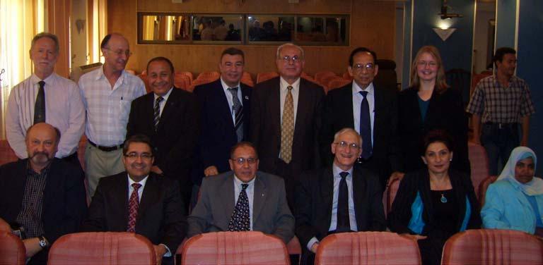 The IUGG Bureau members with the representatives of the Egyptian National Committee for IUGG 2.