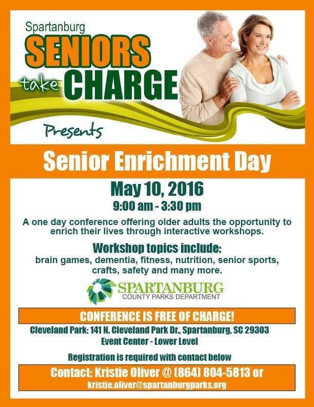 Recreation and 50+ Wellness Programs Second Annual Senior Enrichment Day Senior Enrichment Day was held on