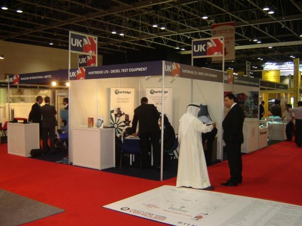 of a commercial vehicle show held in the Middle East securing TAP Grants from