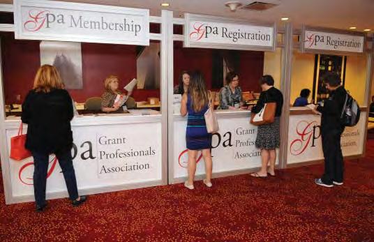 experience at the GPA Registration Counter, and most return throughout the conference for questions, messages, meetings, etc. So what better place for your logo than on at this NEW nexus of activity?